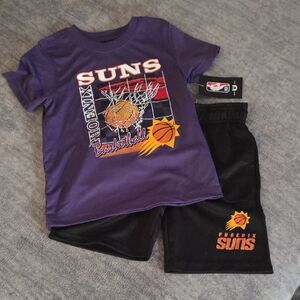 NBA Purple and Black Matching Set for Team Spirit